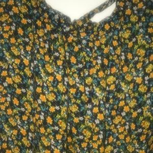 Forever 21 Floral Open Back Romper